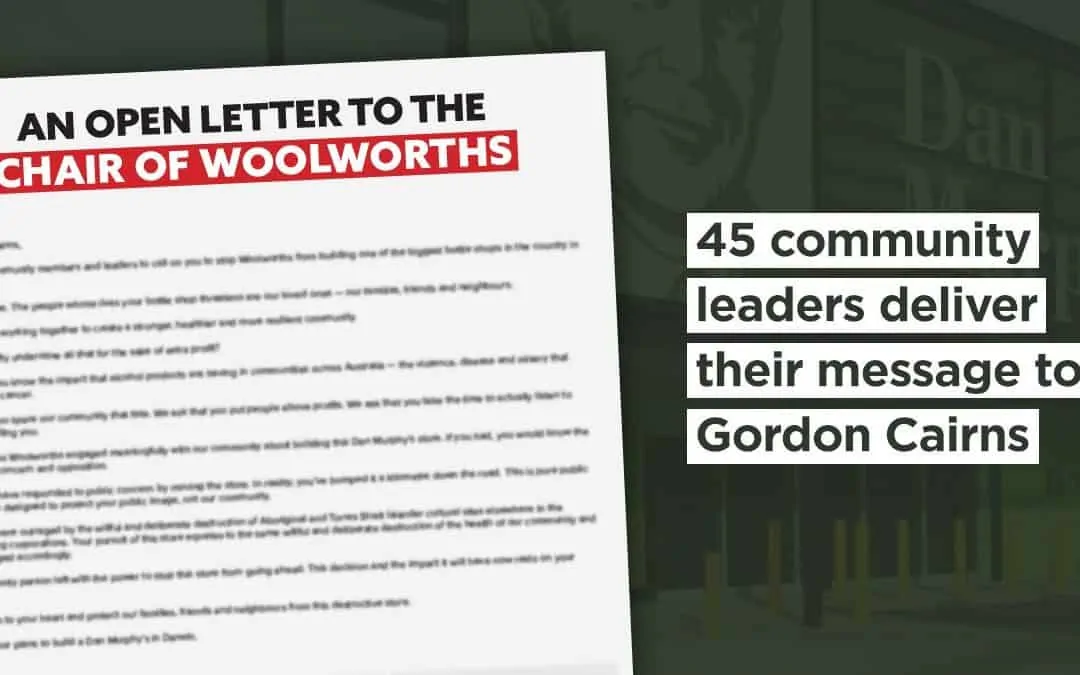 Open Letter to the Woolworths Chair on the Darwin Dan Murphy’s