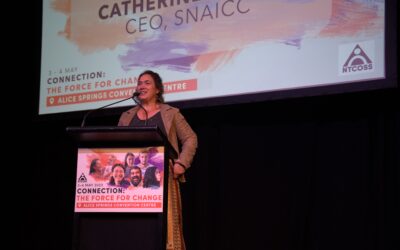 SNAICC CEO Catherine Liddle presents at NTCOSS Conference