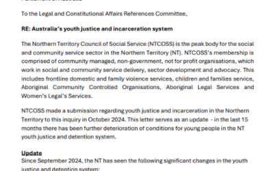 NTCOSS Submission- Australia’s Youth Justice and Incarceration System