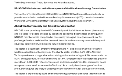 NTCOSS Submission to the Workforce Development Strategy