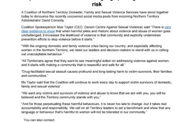 Joint Media Statement – Expert coalition condemns language putting NT women a trisk