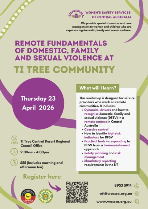 Remote Fundamentals of Domestic, Family and Sexual Violence at Ti Tree ...