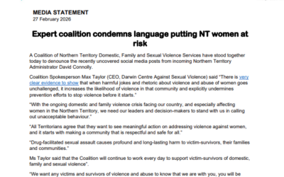 Joint Media Statement – Expert coalition condemns language putting NT women a trisk