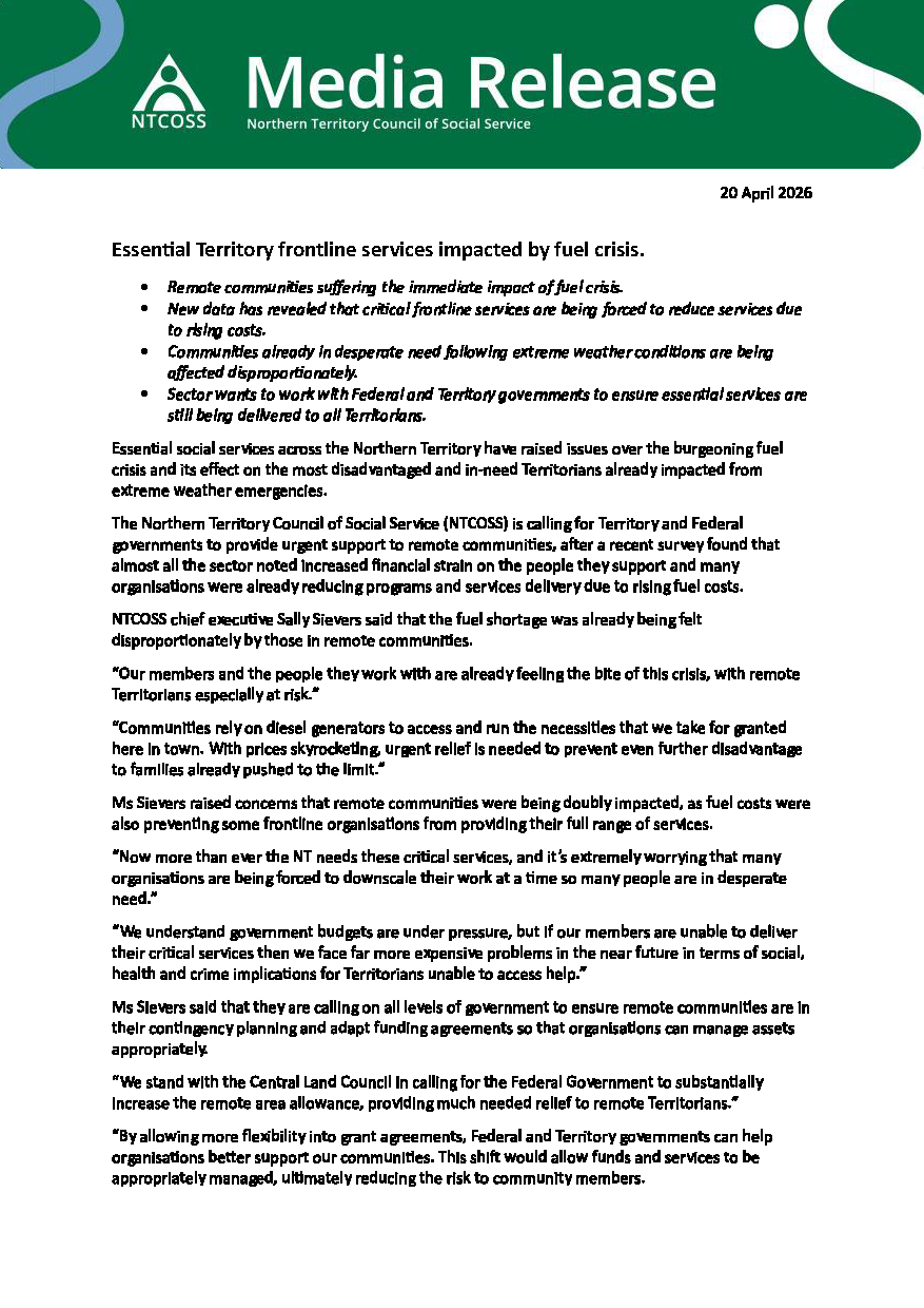 20260420_NTCOSS-Media-Statement_Fuel-Crisis-hitting-remote-communities_PNG
